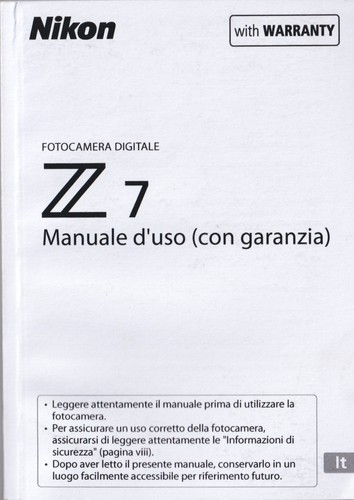 Nikon manuale uso - manuale, d'uso