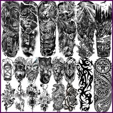 20 Fogli Tatuaggi Temporanei