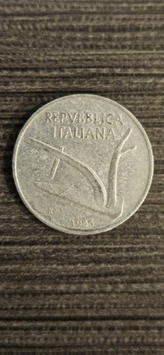 1955 italy ten lire - 10,