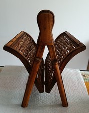 Porta riviste in legno vintage