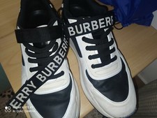 burberry black and white ronnie sneakers