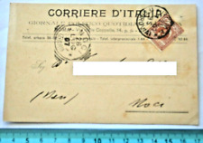 Cartolina postale Corriere d'Italia giornale politico Roma 1907