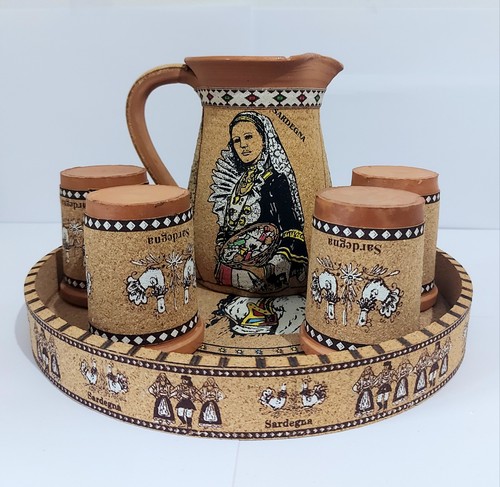 Set caraffa bicchieri sardegna - caraffa,