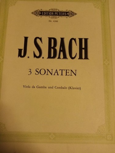Bach 3 sonaten - -,