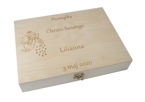 Scatola legno 29x20x7 cm - legno,