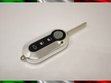 COVER CHIAVE COMPLETA SCOCCA TELECOMANDO GUSCIO FIAT LANCIA ARGENTO TASTI GOMMA