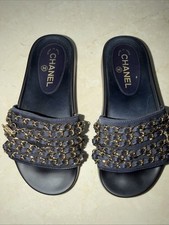 Authentic Chanel Chain Slides