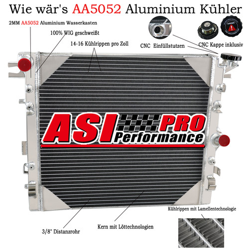 Radiatore alluminio per jeep - alluminio,