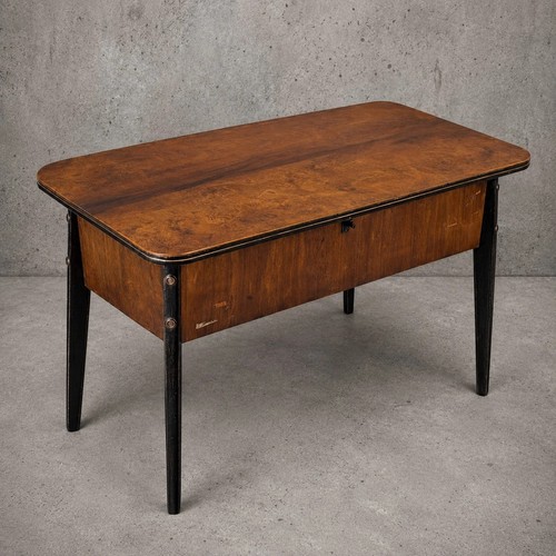 Mid century burr walnut sewing - walnut,
