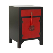 COMODINO CINESE ORIENTALE NERO