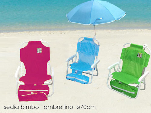 Sedia bimbo con ombrello - sedia, ombrello-
