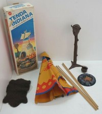 TENDA INDIANA per gli amici del West di BIG JIM Incompleta. Mattel