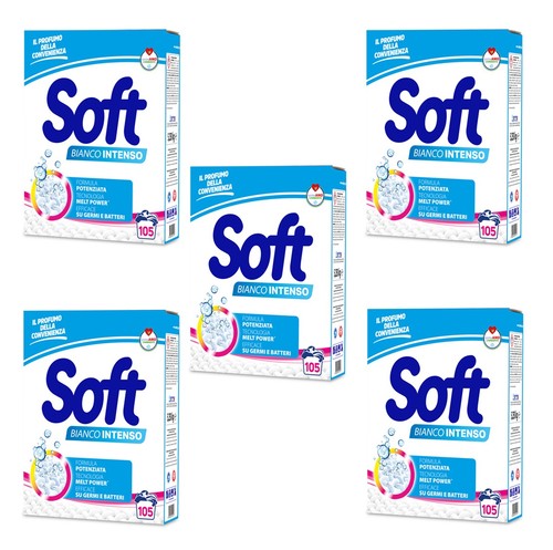 5pz detersivo soft bianco - 5pz,