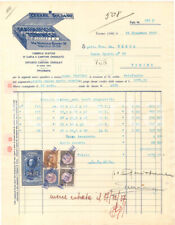 1937 TORINO Via Vassalli Eandi 36 - Cesare SOLDANO Scatole di cartone - Fattura
