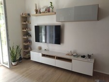 Parete attrezzata BESTA L.240 mobile inferiore L.120 mobile superiore