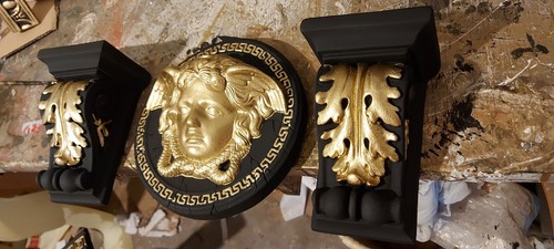 Rilievo medusa gorgone - x,
