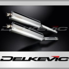 HONDA CBR1100XX BLACKBIRD 96-09 450mm KIT SCARICO SILENZIATORE OVALE INOX BSAU