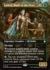 MTG LATHRIL, BLADE OF THE ELVES 410 FOIL EXC MANA FOIL LAMA DEGLI ELFI FDN X EN
