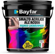 Vernice Smalto all'Acqua per legno ferro muro bianco lucido opaco interno estern