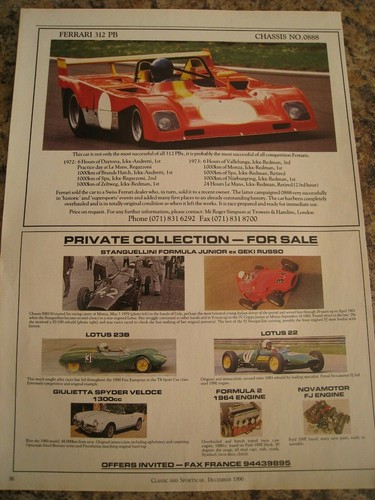 Ferrari 312 gekki russo - pb,