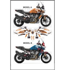 ADESIVI PAN AMERICA 1250 ENDURO ORANGE BLUE KIT COMPATIBILE