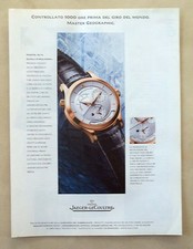 B498-Advertising Pubblicità-1999 - JAEGER LE COULTRE MASTER GEOGRAPHIC