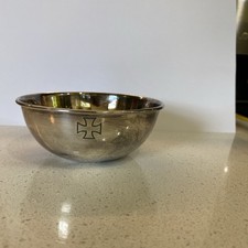Silver Plate Lavabo Bowl Lined