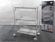 Carrello portaoggetti da cucina in metallo a 3 livelli carrello per frutta verdu