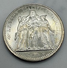 Grande moneta da 10 franchi in argento 1968 Francia Ercole