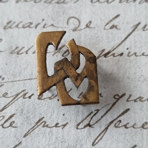 Monogramma lettere ottone - monogramma,