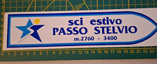 adesivo vintage STICKER kleber sci estivo passo stelvio