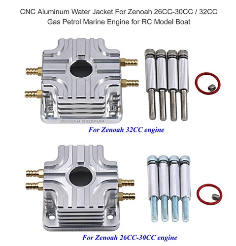 Giacca acqua alluminio - cnc, per