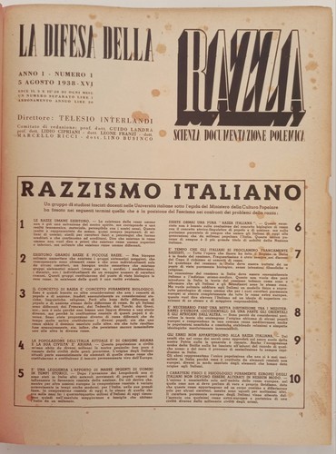 Difesa della razza - difesa,