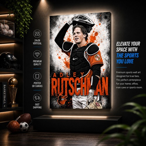 Poster tela adley rutschman - poster,