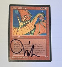 Magic the Gathering - Drago di Shivan - FBB ITA - FIRMATO da MELISSA BENSON