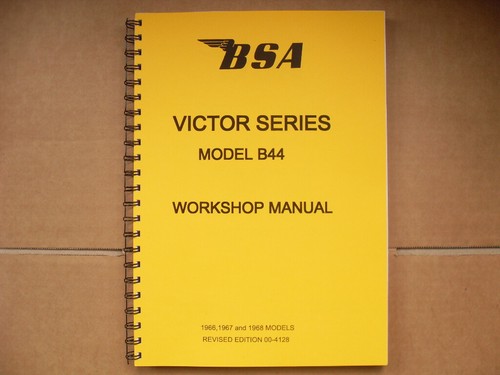 Bsa b44 nuovo manuale - b44-gp,ve,vs,