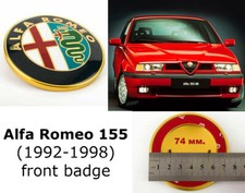 Distintivo ricambio griglia anteriore Alfa Romeo 155 retrofit auto d'epoca