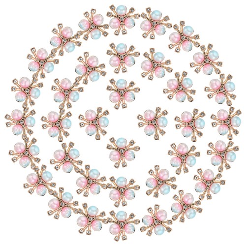 40pcs bottoni perle - bottoni, fiori