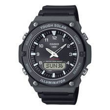 Orologio Solare CASIO AQ-S820W-1AVEF Silicone Nero Chrono Timer Alarm
