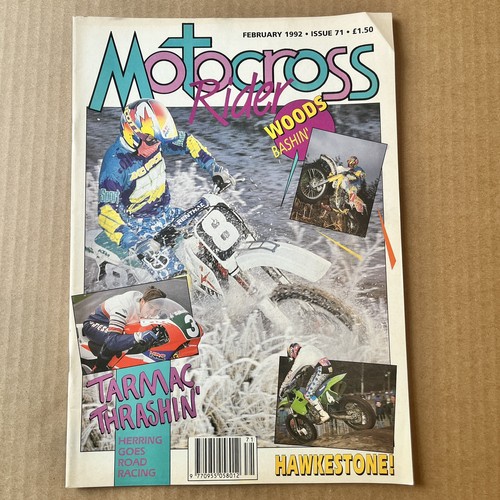 Motocross rider feb 1992 - rider, #71