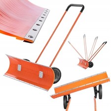 Pala spazzaneve manuale con ruote KADAX, spazzaneve con presa sicura