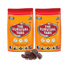 The Survival Tabs 48 compresse alimentari cioccolato integratore emergenza scadenza 2045