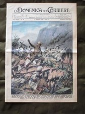 La Domenica del Corriere 1 Dicembre 1935 Scontro Bombe a mano Lupi Milano