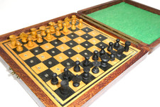 Gioco Di Scacchi Da Viaggio Completo Raro Vienna Circa 1920 Scacchi