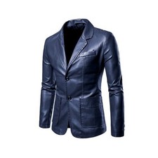 Blazer uomo blu elegante vera