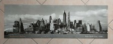 Foto artistica MANHATTAN SKYLINE NEW YORK CITY 1940 MISURE 100X33
