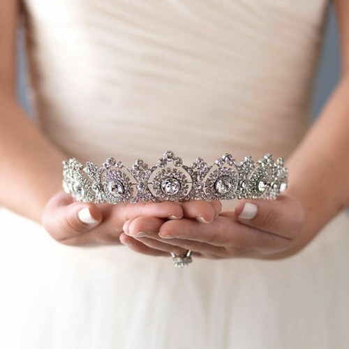 Corona diadema cristallo alta