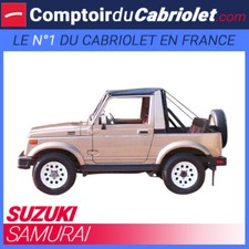 Bikini Per 4X4 Suzuki Samurai SJ 410 Cabriolet In Vinile Di Colore Nero