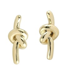 Orecchini nodo oro - orecchini, giallo