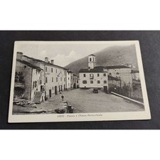 Cartolina Lisio - Piazza e Chiesa Parrocchiale
